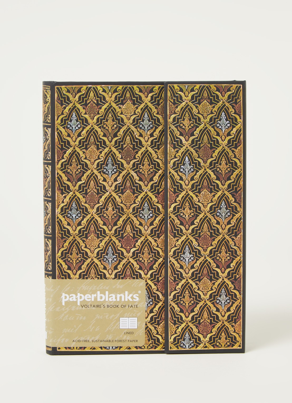Paperblanks Hardcover Notebook Destiny Mid notitieboek - voorkant 3 goud