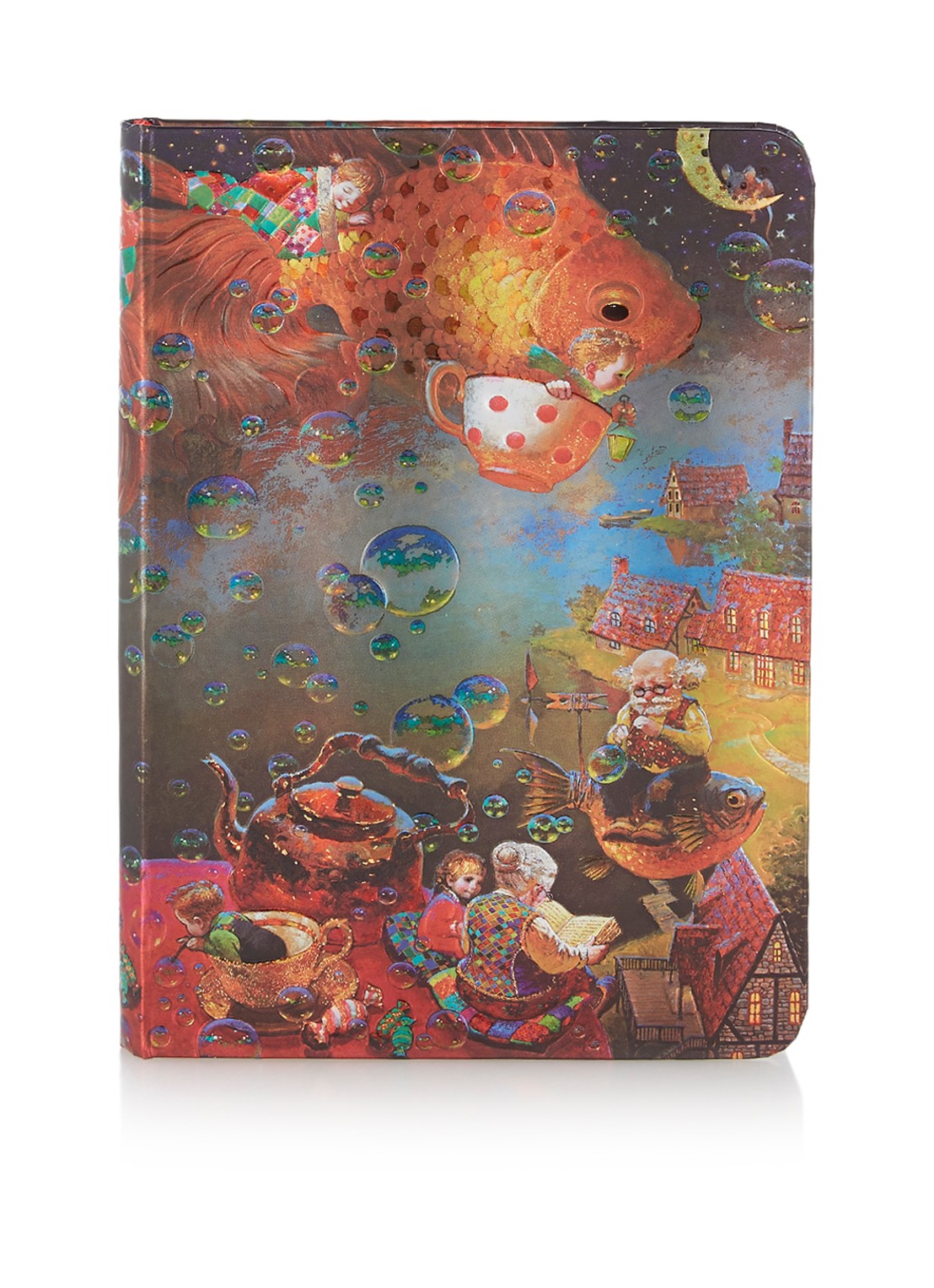 Paperblanks Imagination Midi schetsboek 12,5 cm x 17 cm - voorkant orange