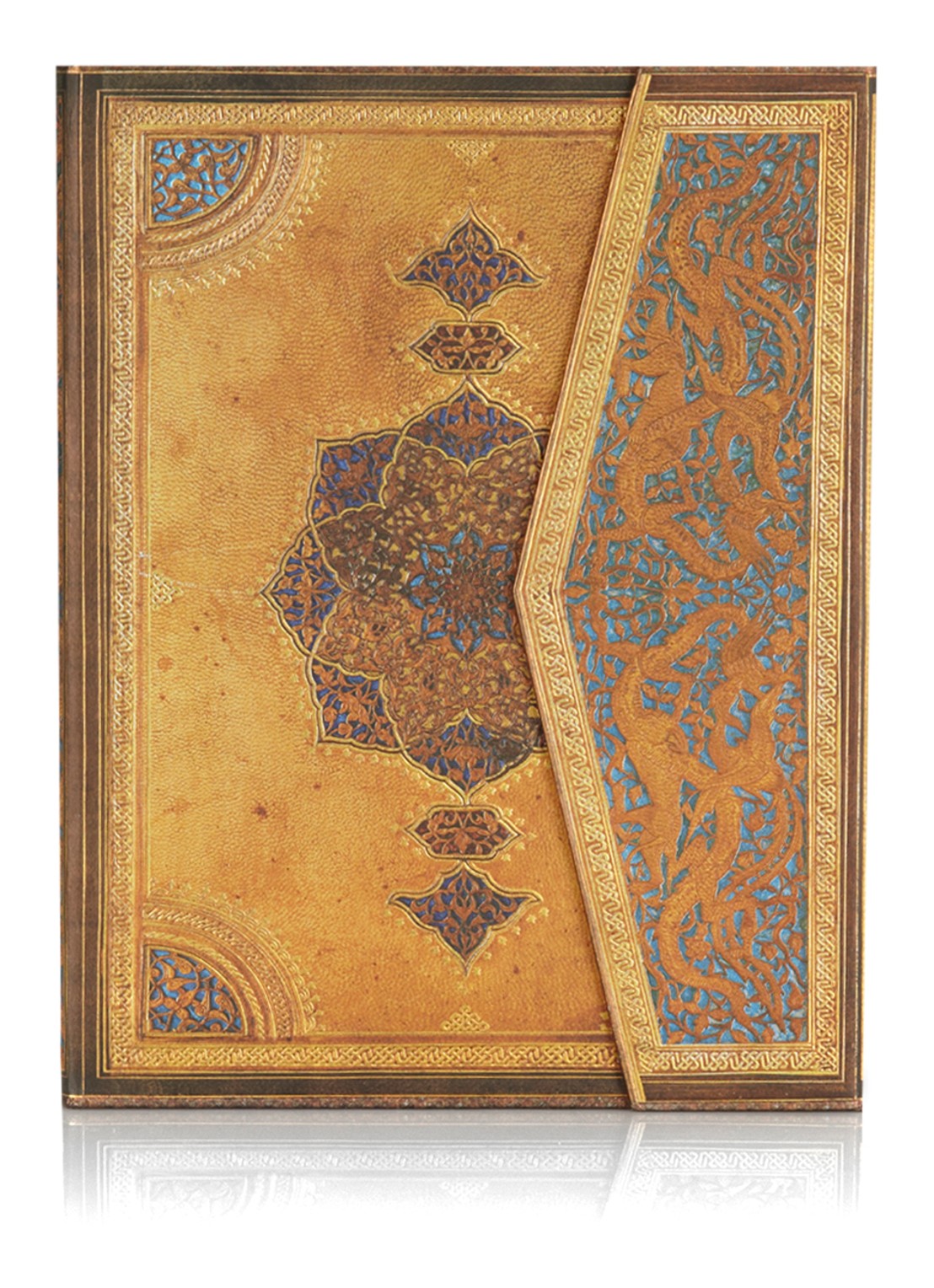 Paperblanks Safavid Ultra gelinieerd notitieboek - voorkant goud