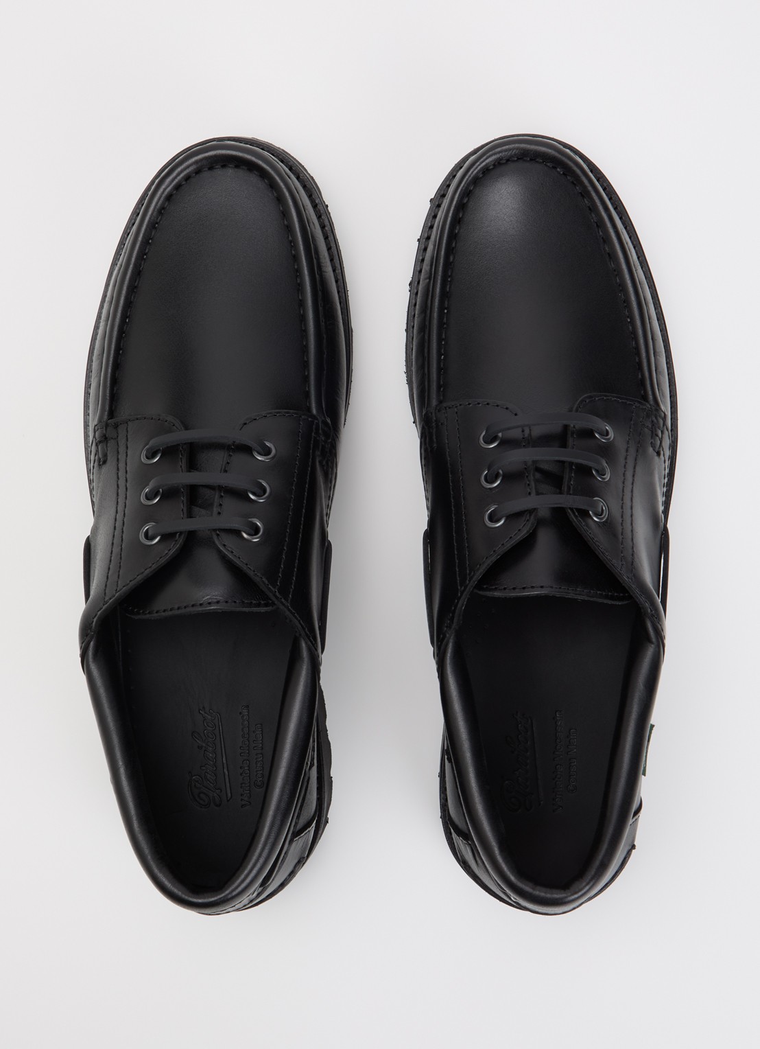 Paraboot Briac bootschoen van leer - detail 3 zwart