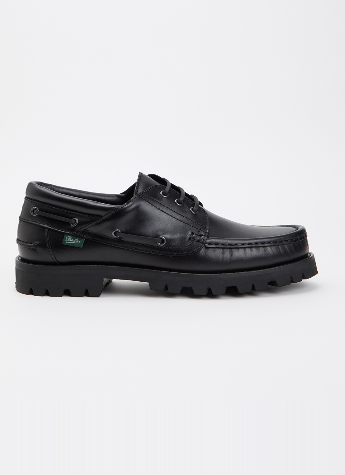 Paraboot Briac bootschoen van leer - voorkant zwart