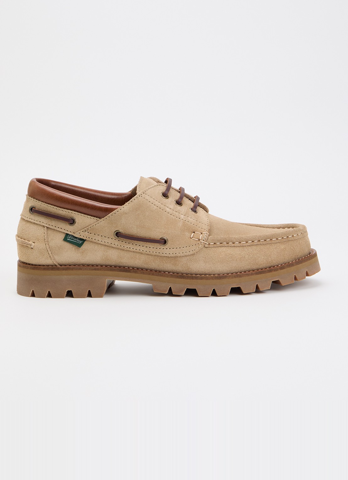 Paraboot Briac bootschoen van suède - voorkant beige