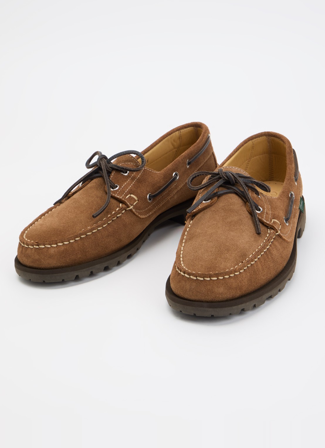 Paraboot Malo bootschoen van suède - detail 2 cognac
