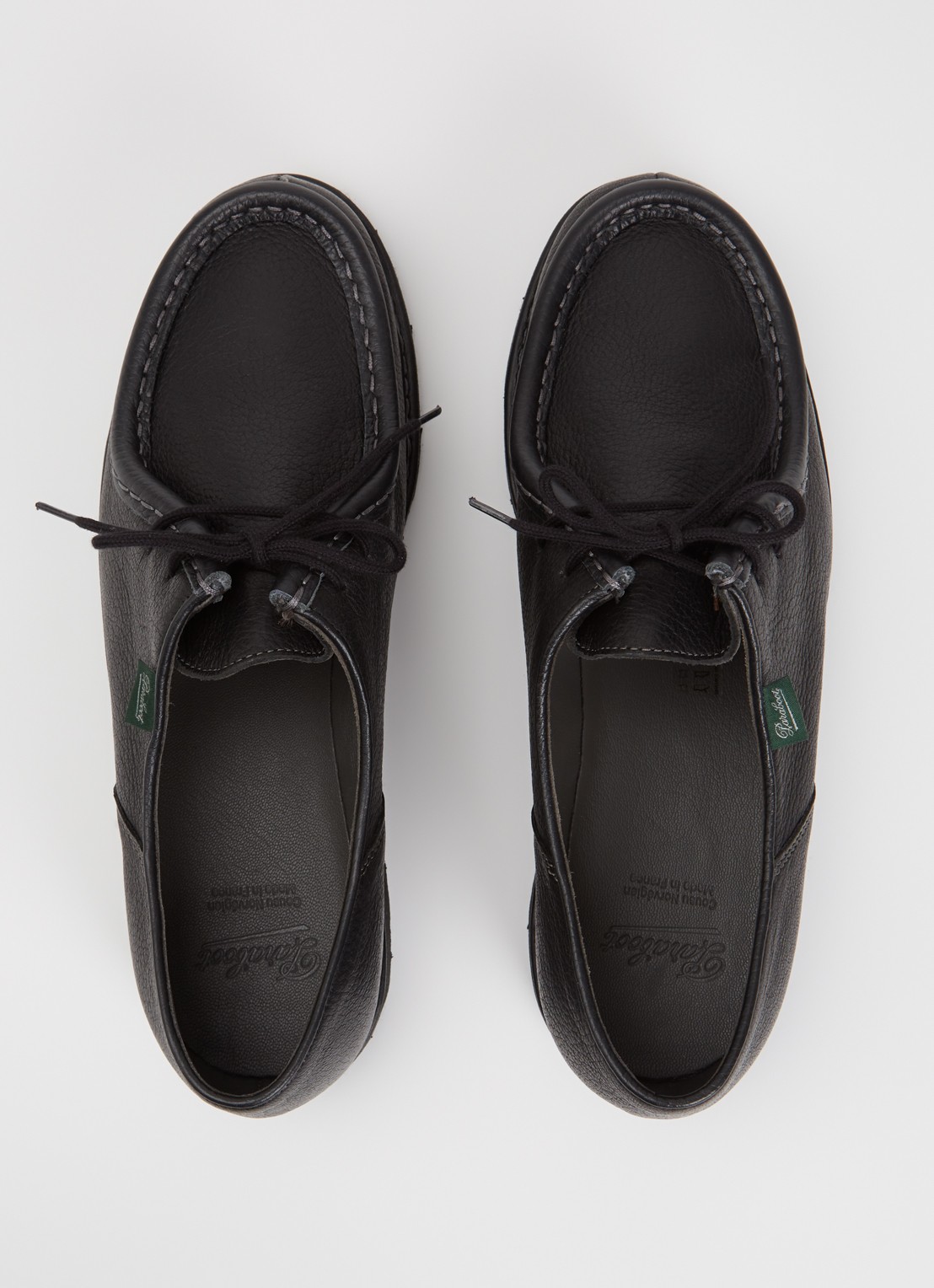 Paraboot Michael veterschoen van leer - detail 4 zwart