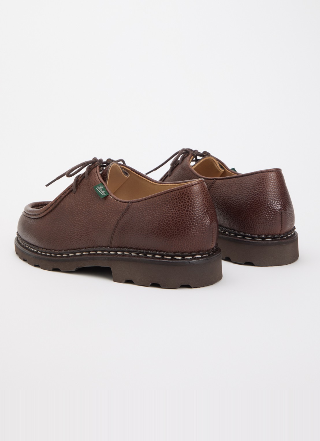 Paraboot Michael veterschoen van leer - achterkant 5 bruin