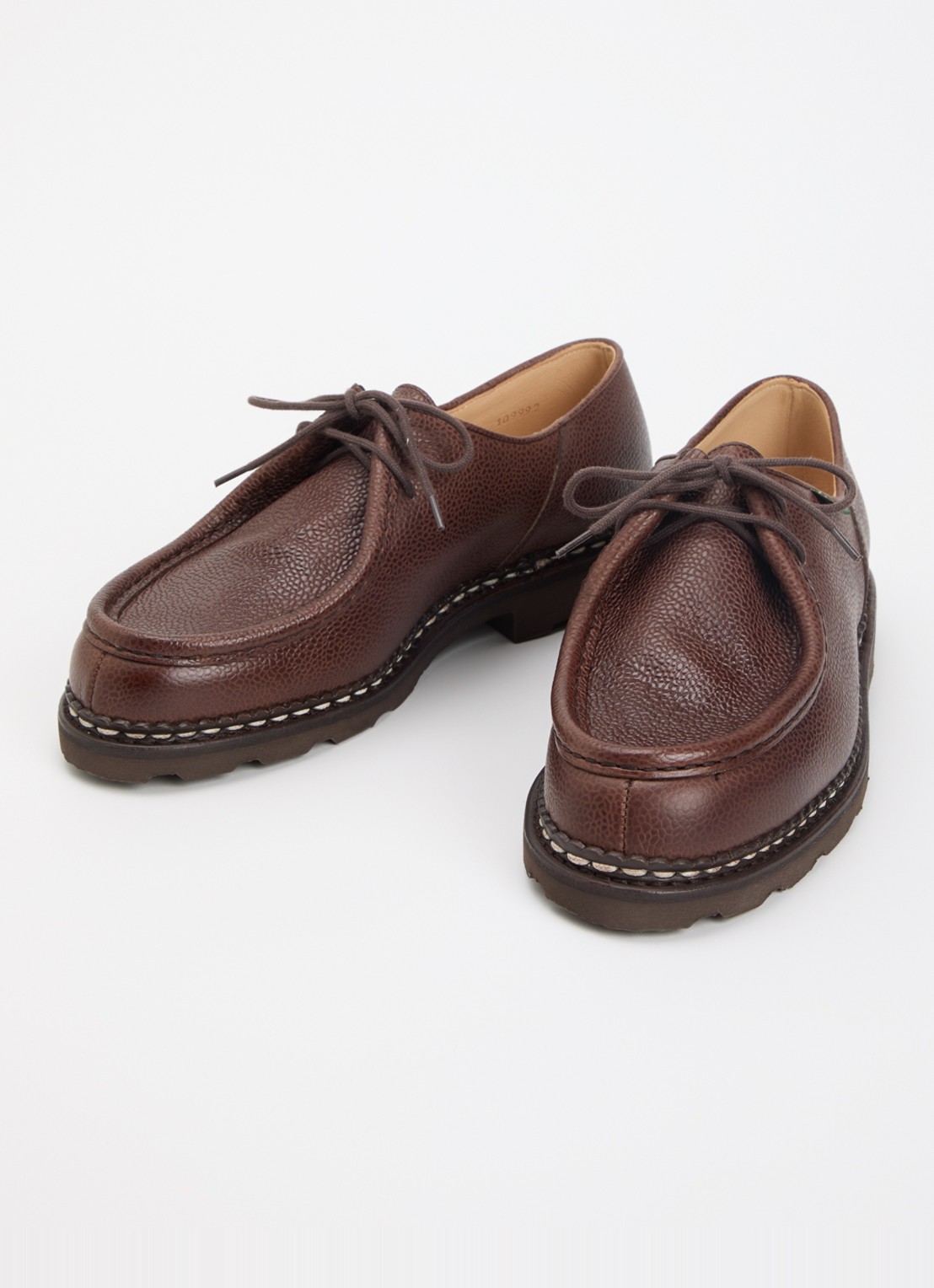 Paraboot Michael veterschoen van leer - detail 2 bruin