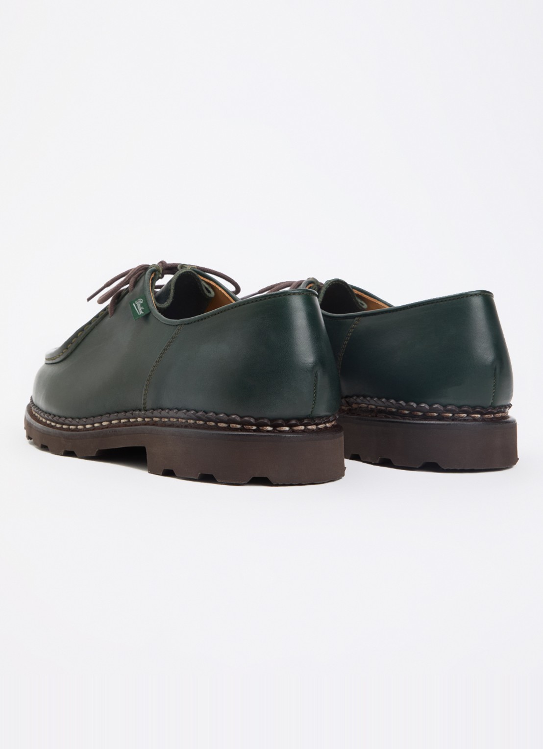 Paraboot Michael veterschoen van leer - achterkant 4 groen