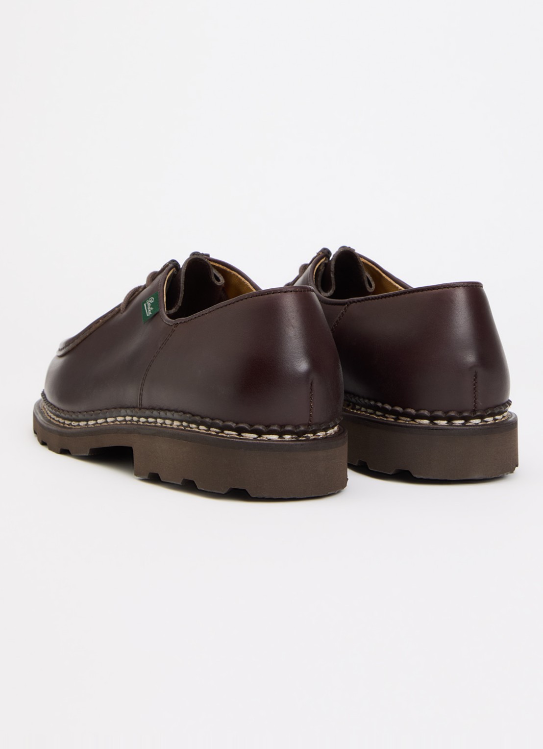 Paraboot Michael veterschoen van leer - achterkant 2 donkerbruin