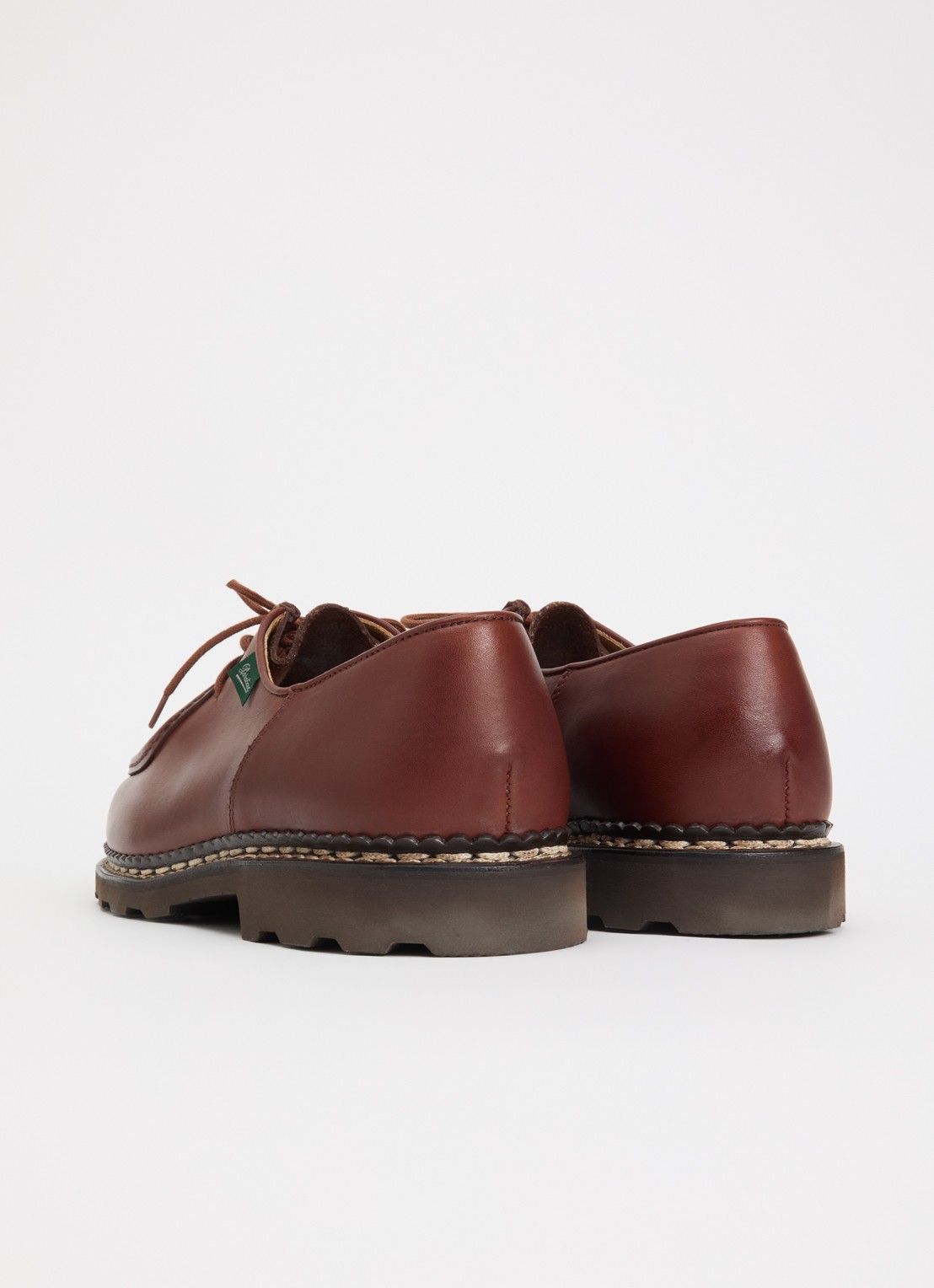 Paraboot Michael veterschoen van leer - achterkant 2 roodbruin