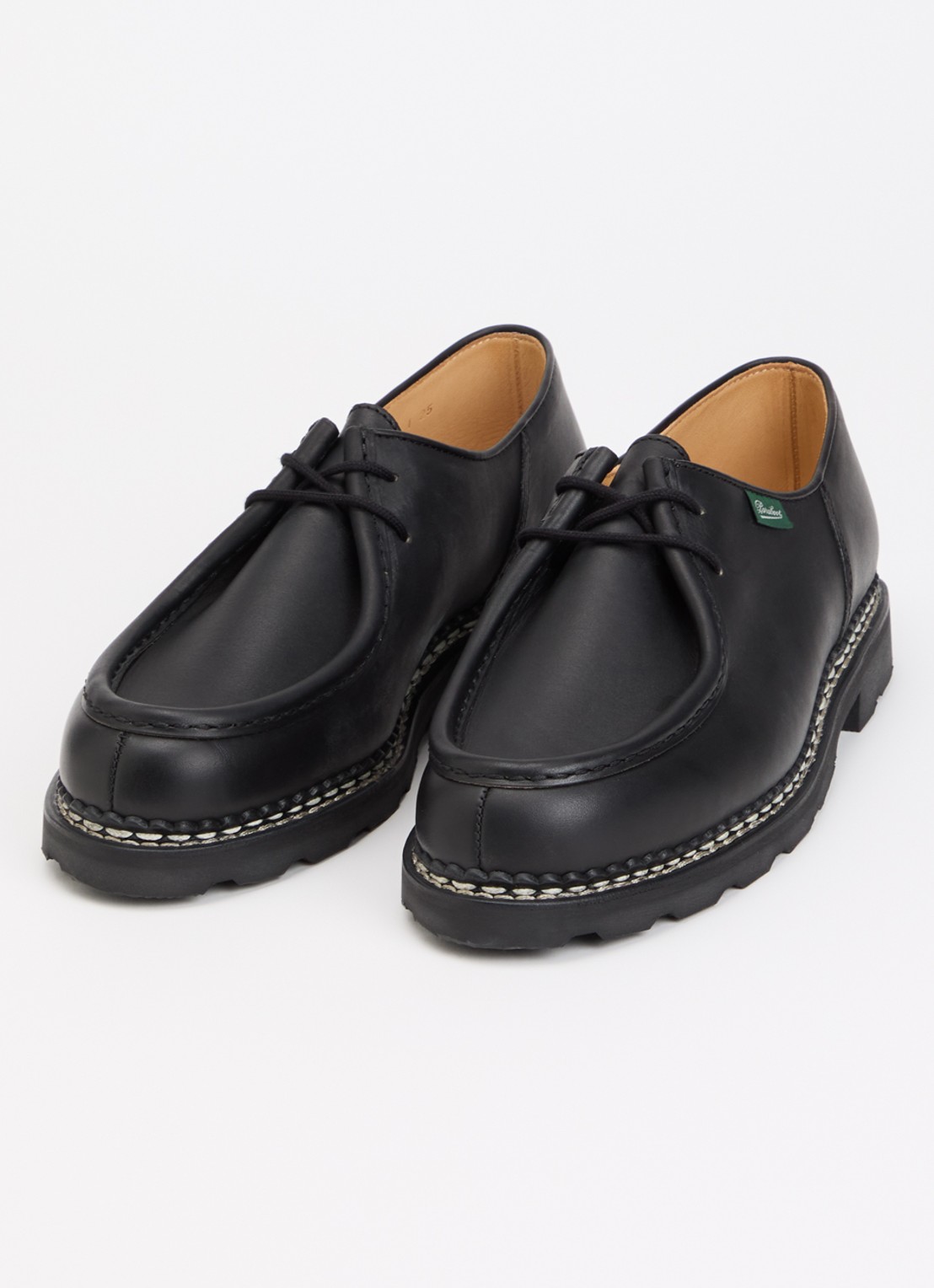 Paraboot Michael veterschoen van leer - detail 3 zwart