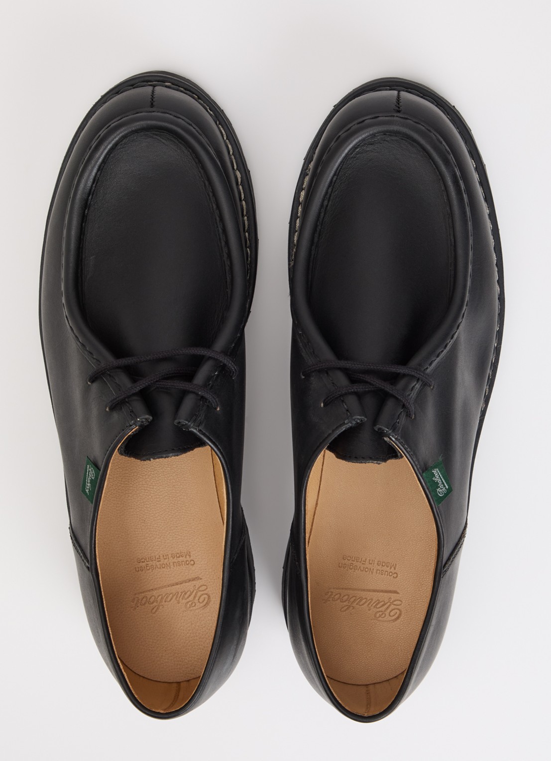 Paraboot Michael veterschoen van leer - detail 4 zwart