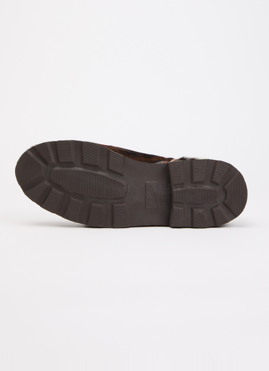 Paraboot Micheal veterschoen van leer met ponyhair - detail 4 roodbruin
