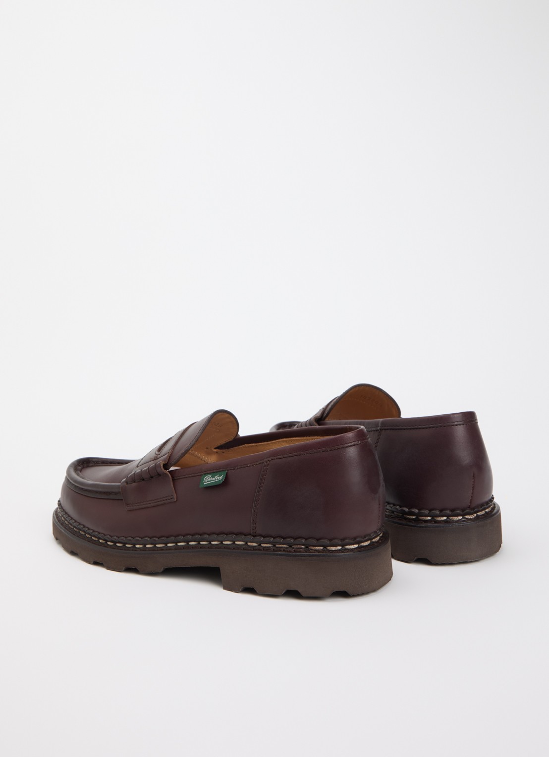 Paraboot Reims loafer van leer - achterkant 5 donkerbruin