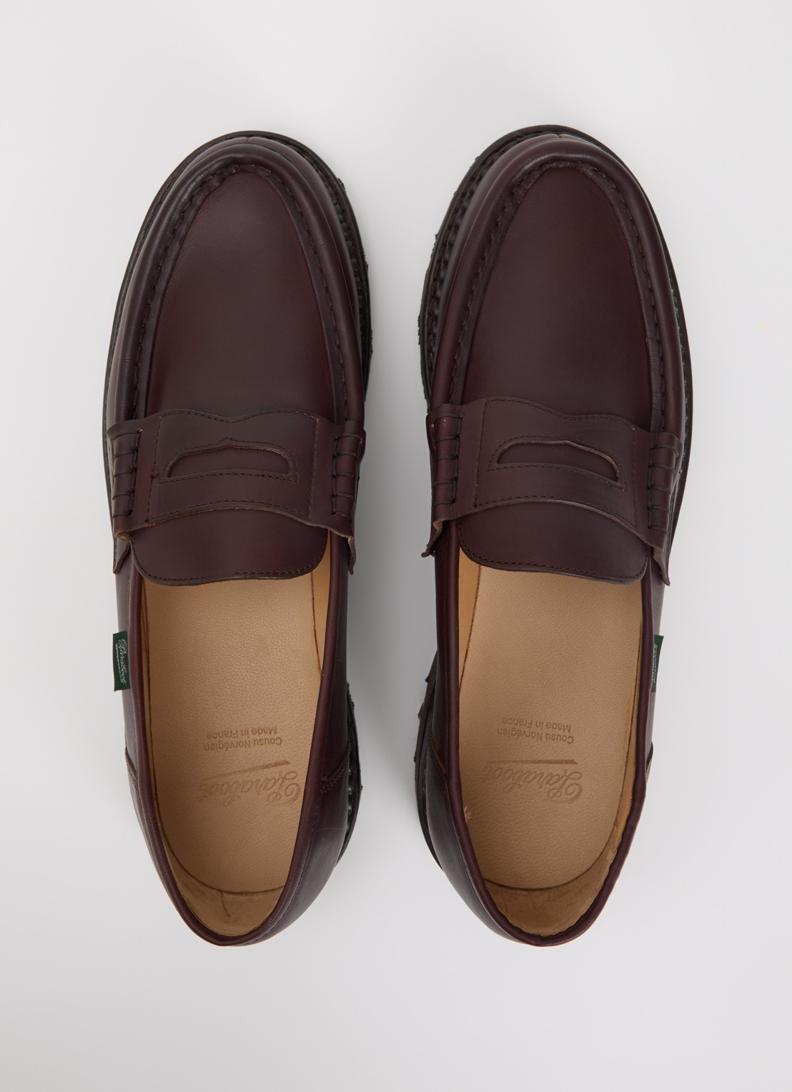 Paraboot Reims loafer van leer - detail 3 donkerbruin