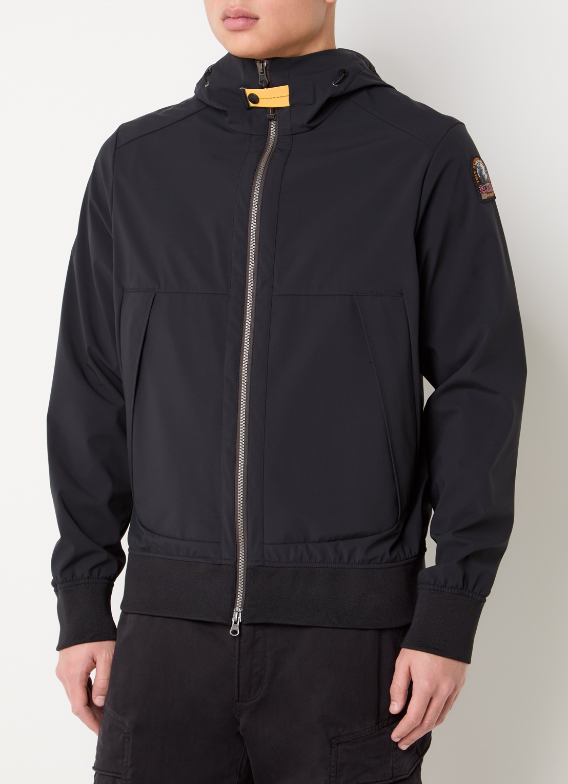 Parajumpers Abner softshell jack met ritszakken - detail 3 zwart