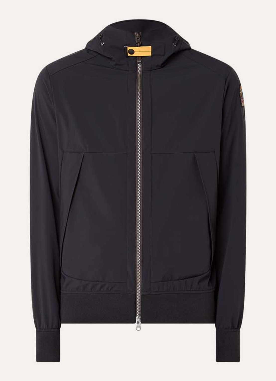 Parajumpers Abner softshell jack met ritszakken - voorkant zwart