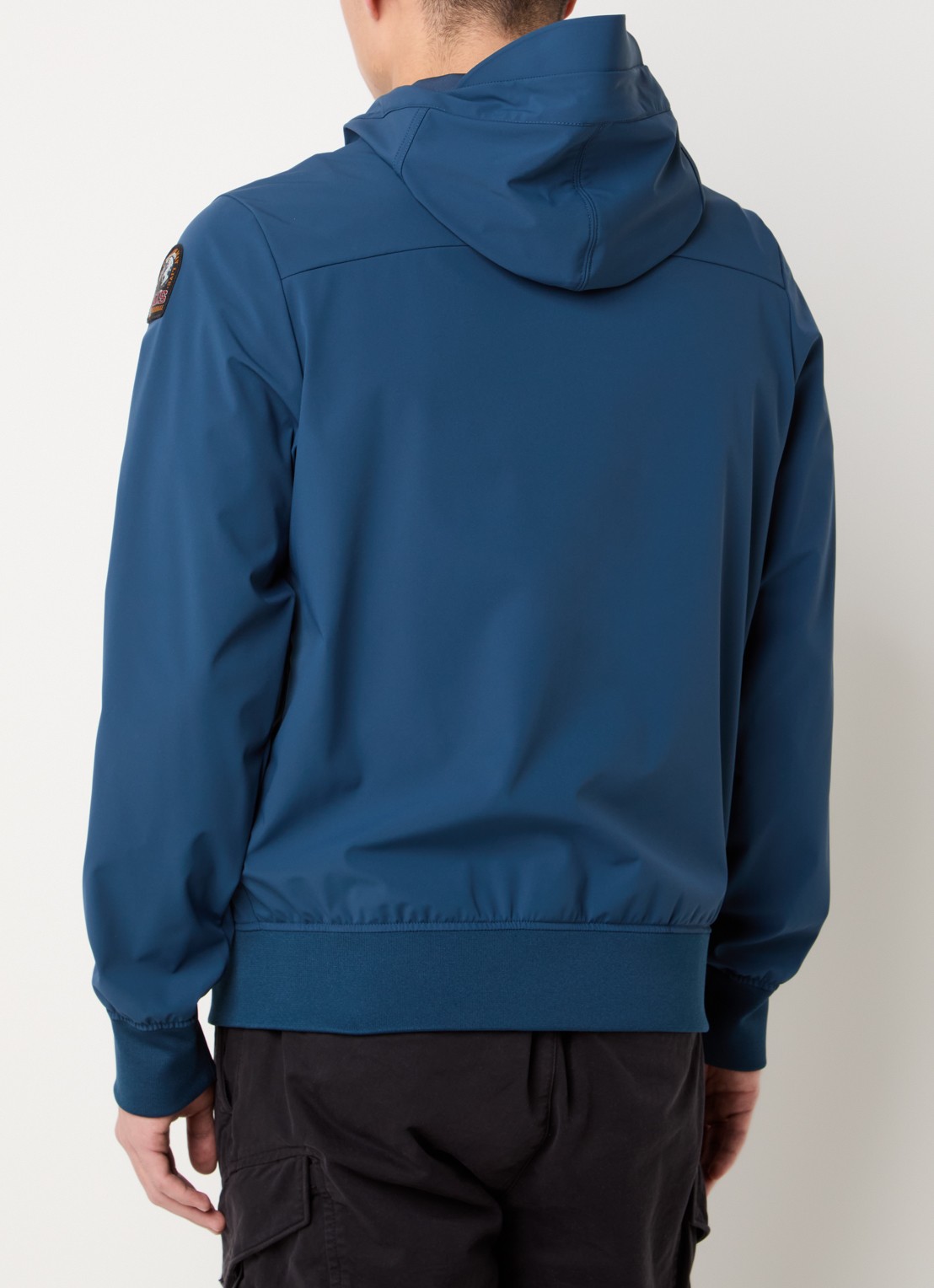 Parajumpers Abner softshell jack met ritszakken - achterkant 4 petrol