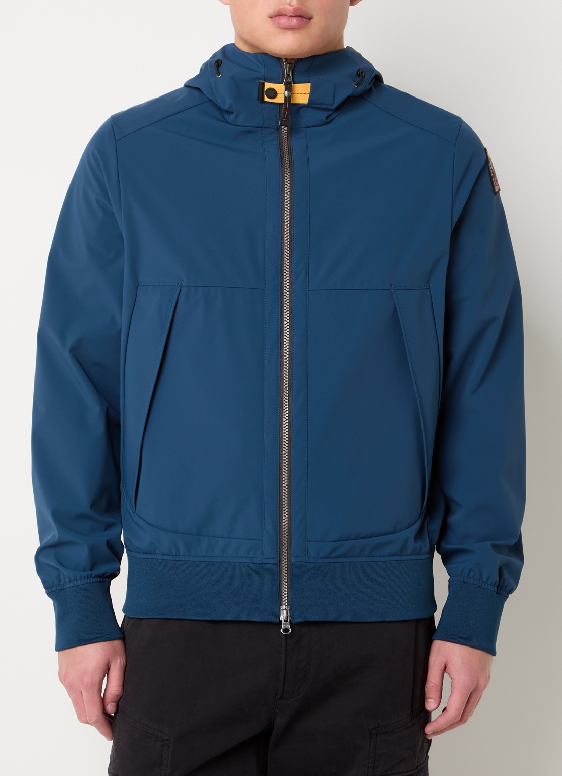 Parajumpers Abner softshell jack met ritszakken - detail 3 petrol