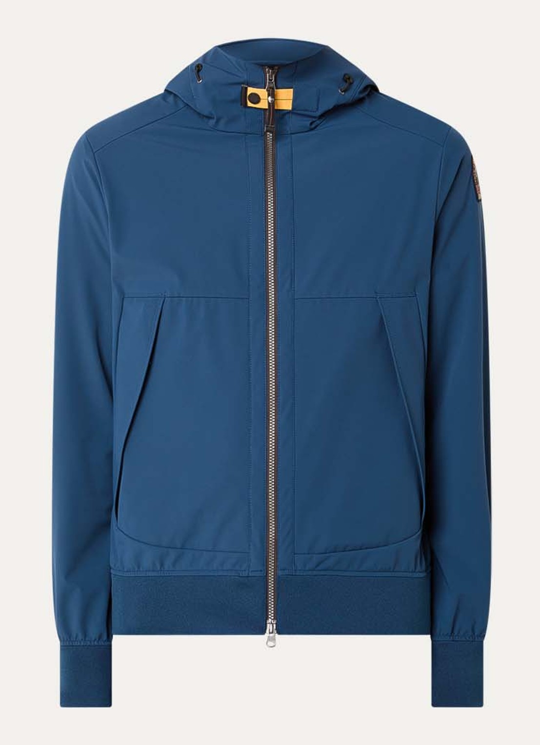 Parajumpers Abner softshell jack met ritszakken - voorkant petrol