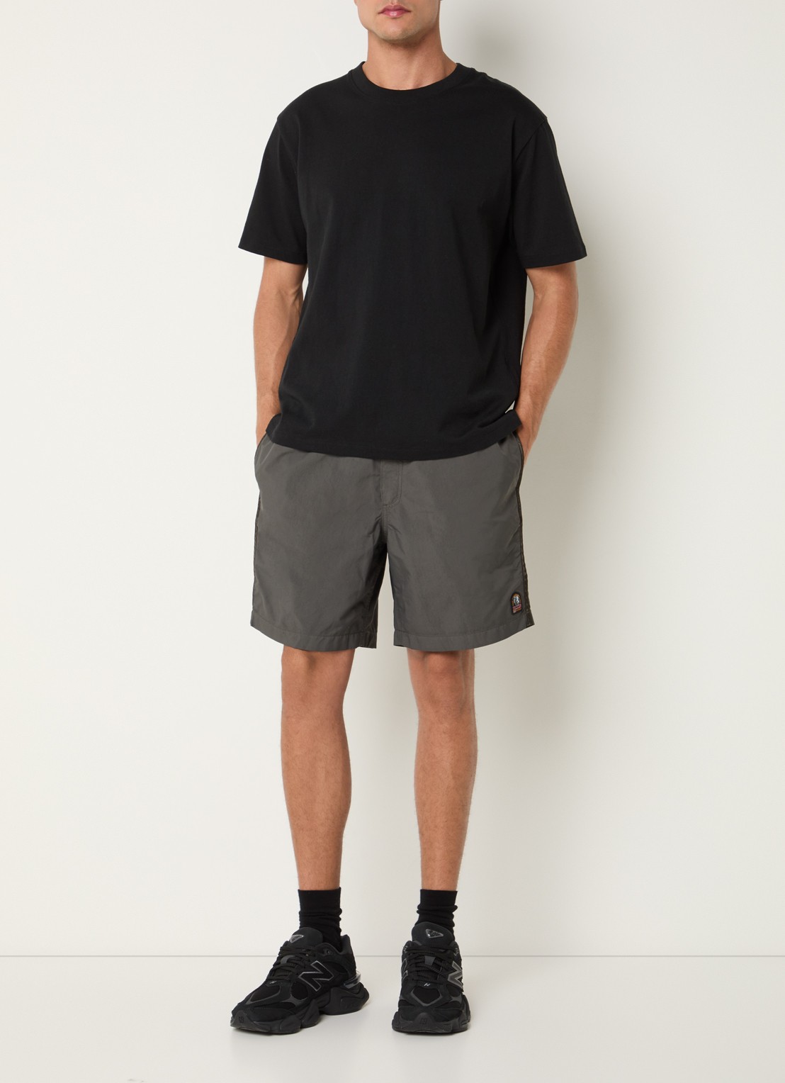 Parajumpers Alcor zwemshorts met steekzakken - voorkant 2 antraciet