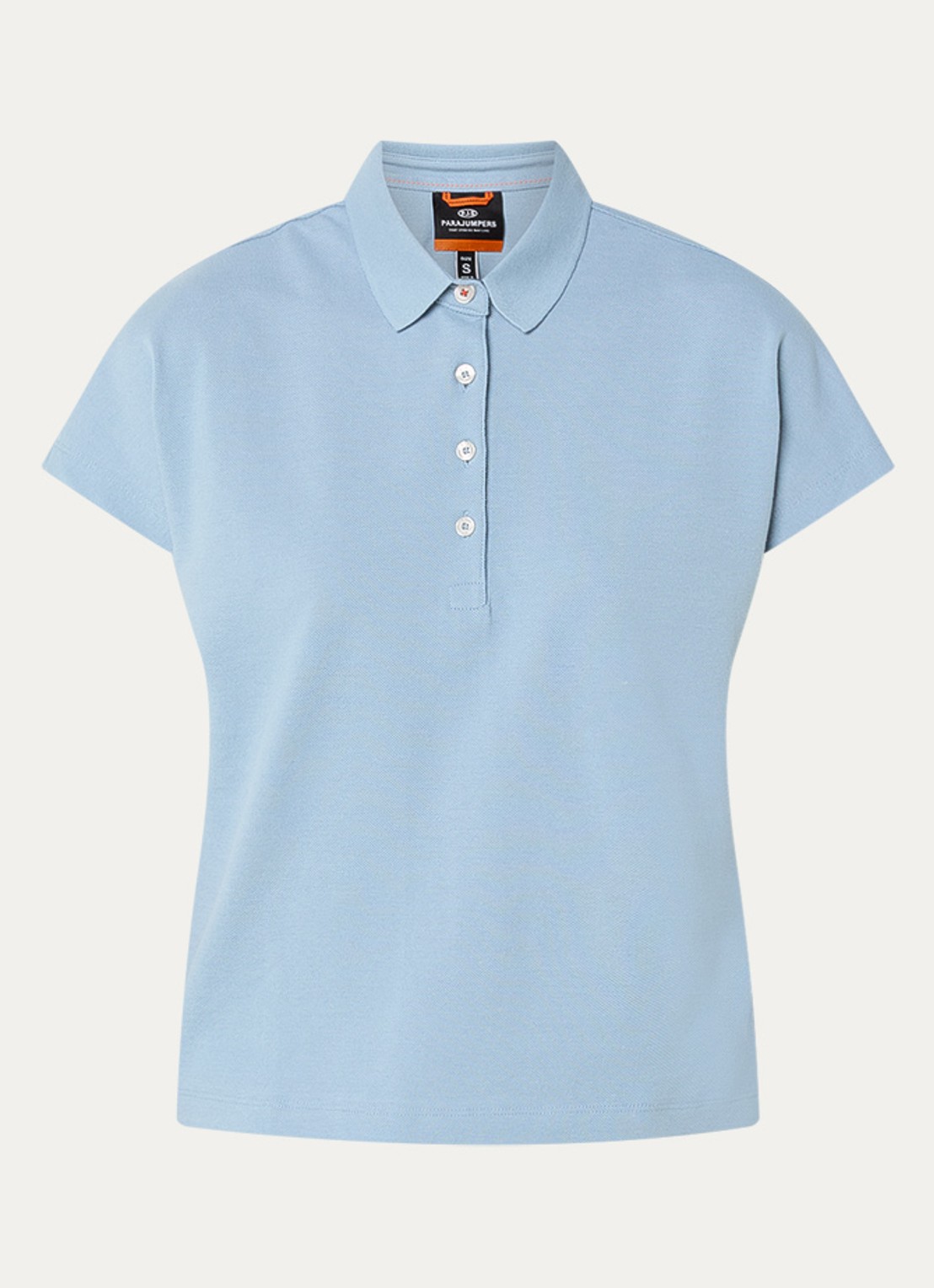 Parajumpers Alya T-shirt met logo - voorkant 2 blauwgrijs