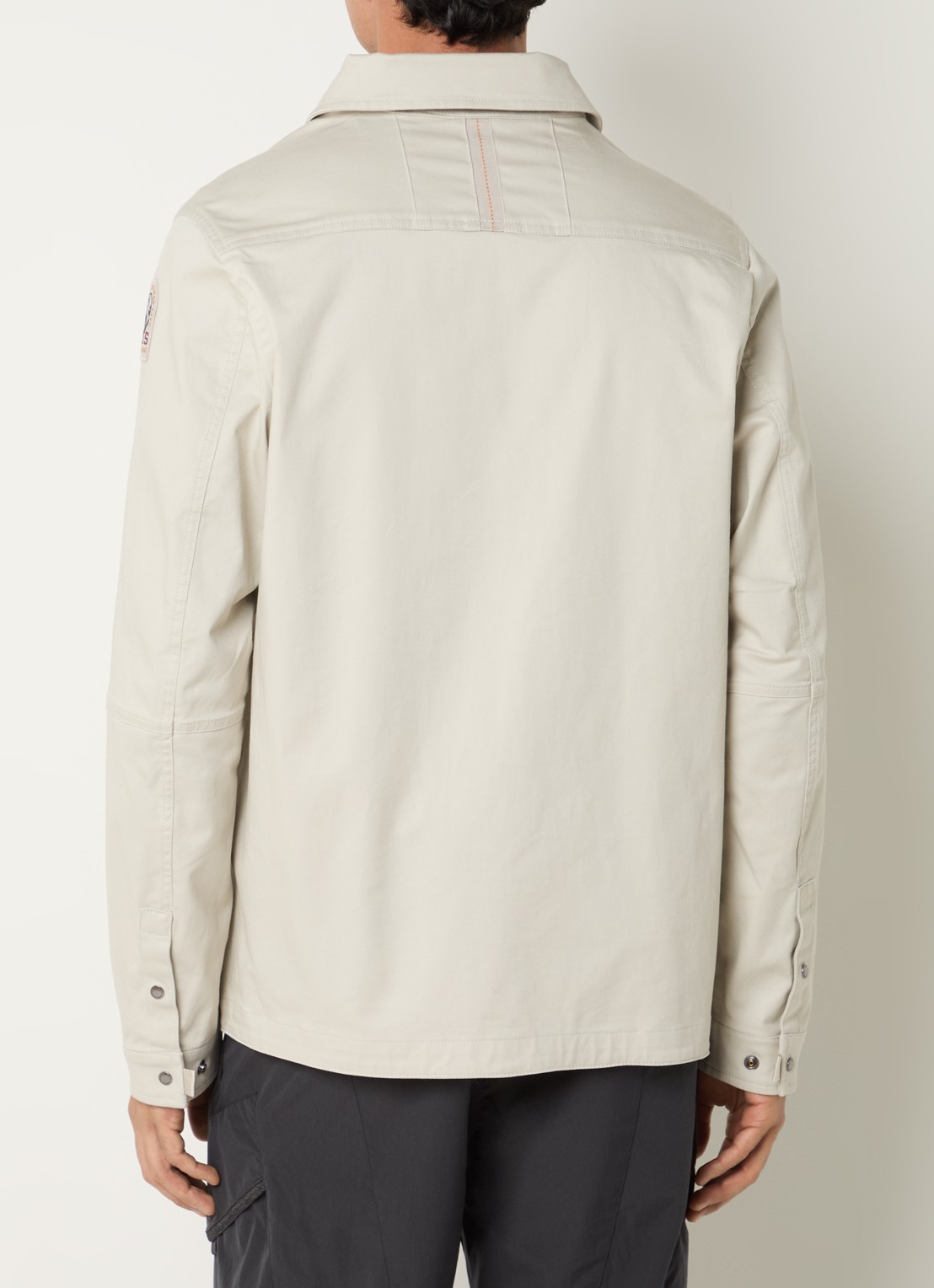 Parajumpers Arabba jack met logo en steekzakken - achterkant creme