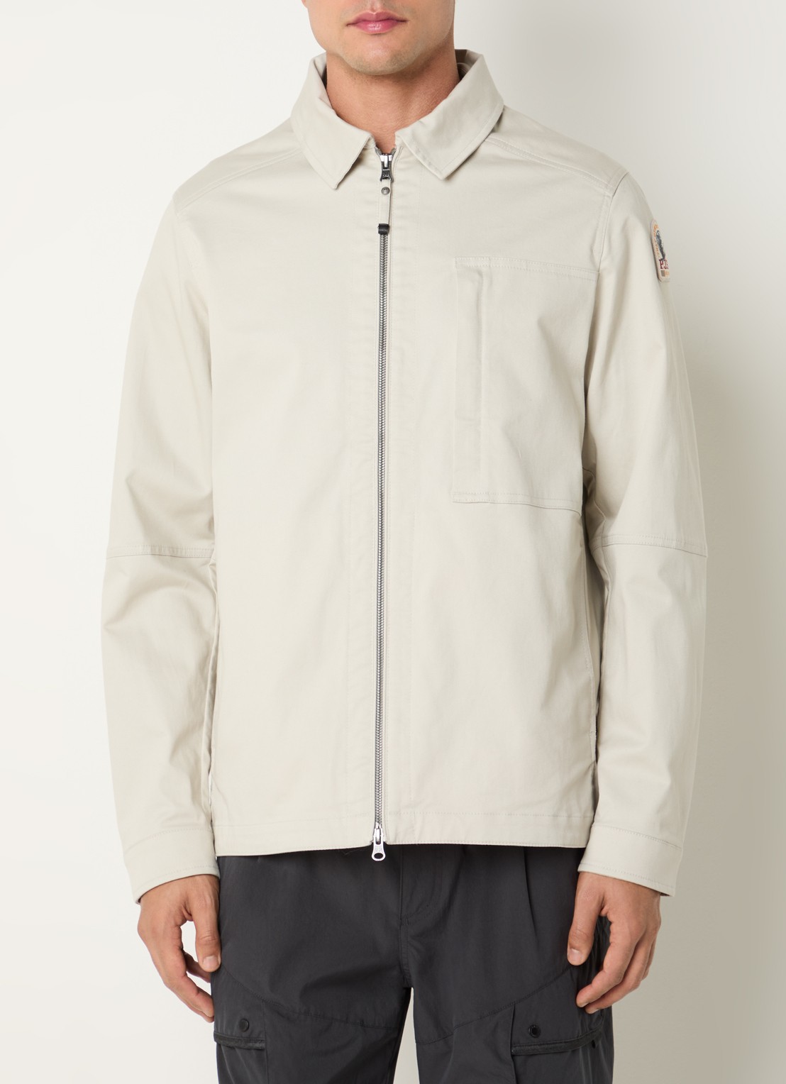 Parajumpers Arabba jack met logo en steekzakken - detail 2 creme