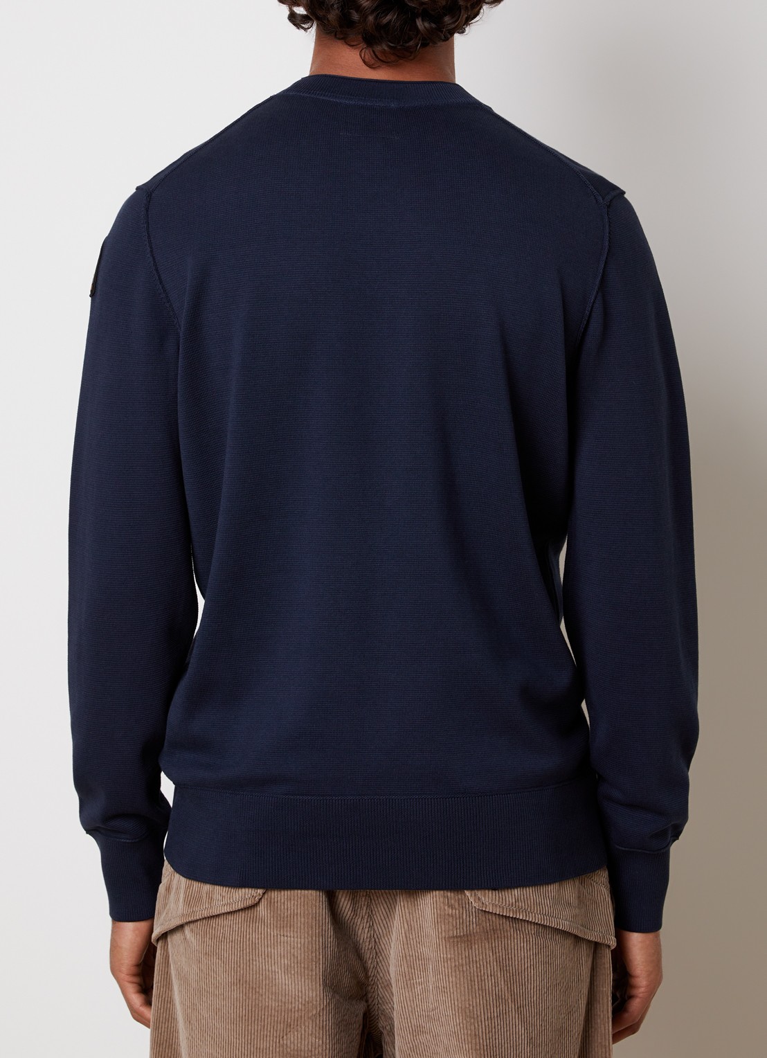 Parajumpers Braw fijngebreide pullover met logo - achterkant 5 donkerblauw