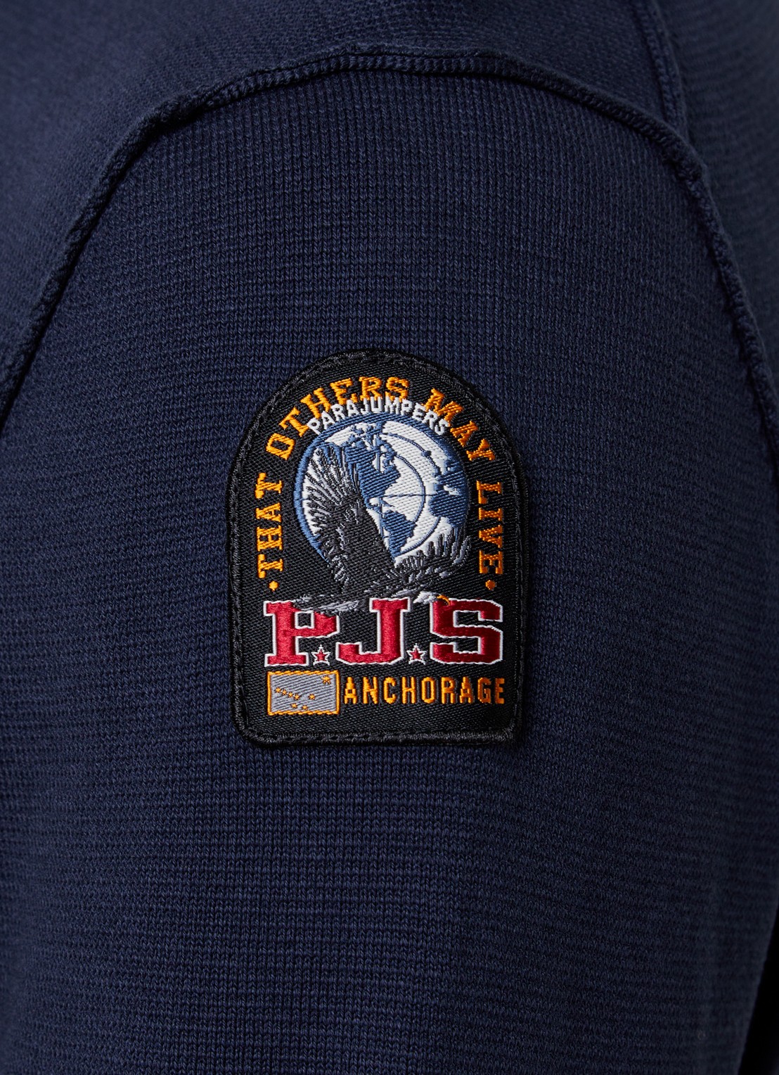 Parajumpers Braw fijngebreide pullover met logo - detail 4 donkerblauw