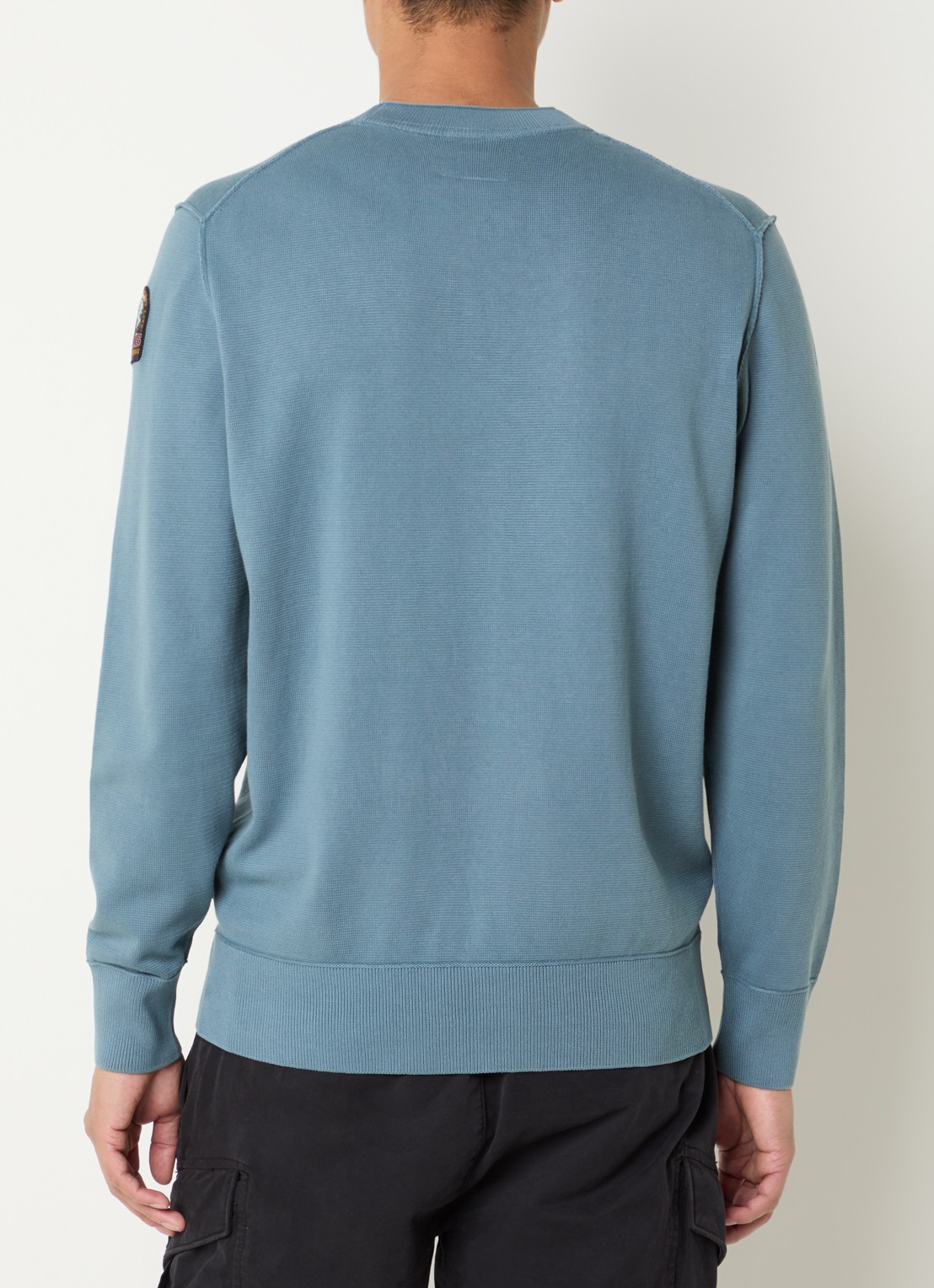 Parajumpers Braw sweater met logo - achterkant 4 staalblauw