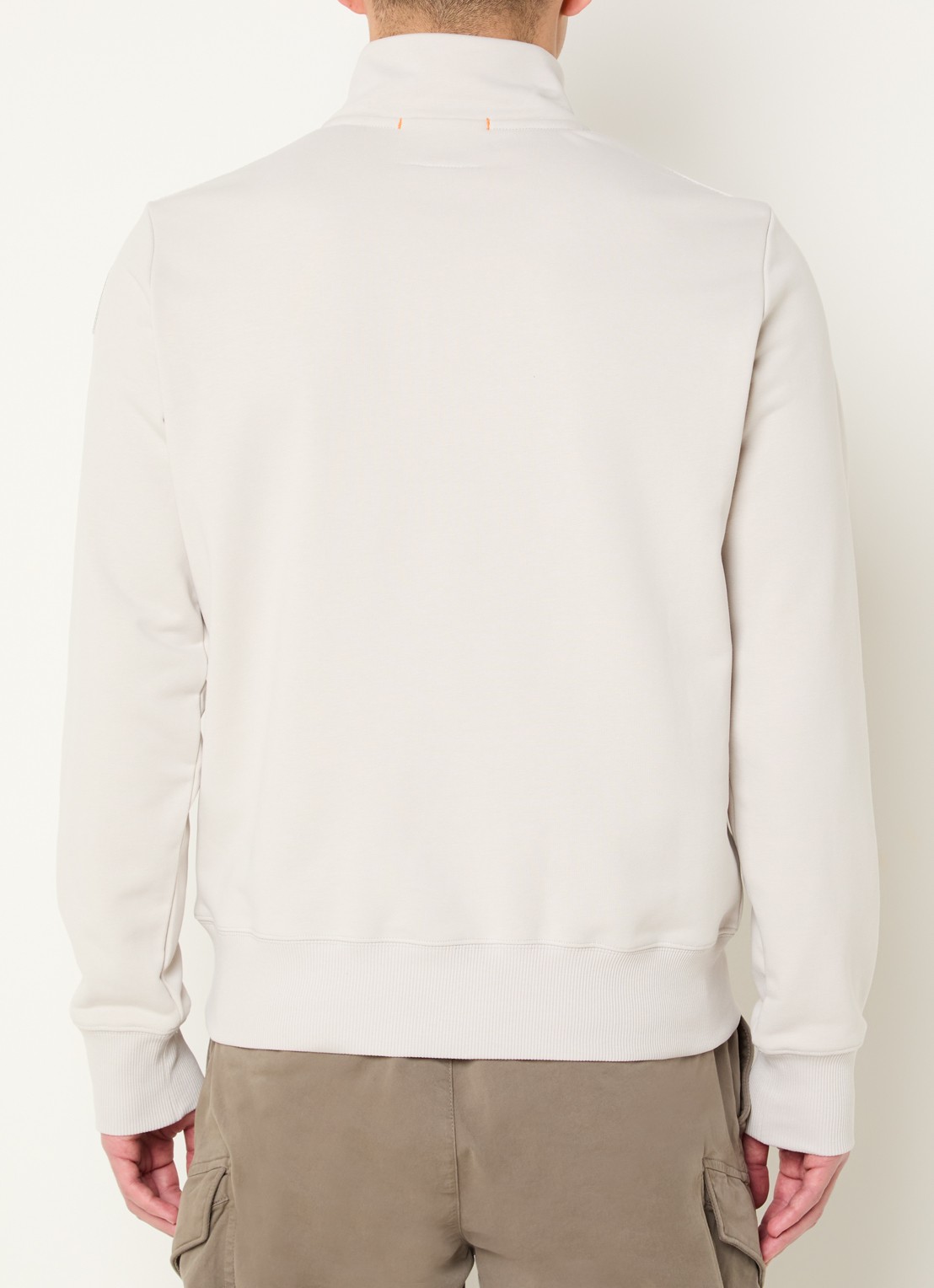 Parajumpers Broad sweater met halve rits en logo - achterkant 4 beige