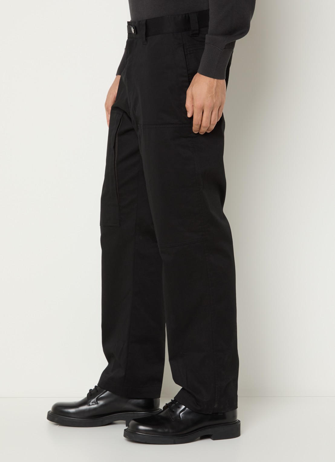 Parajumpers Bromo straight fit cargobroek met steekzakken - detail 2 zwart