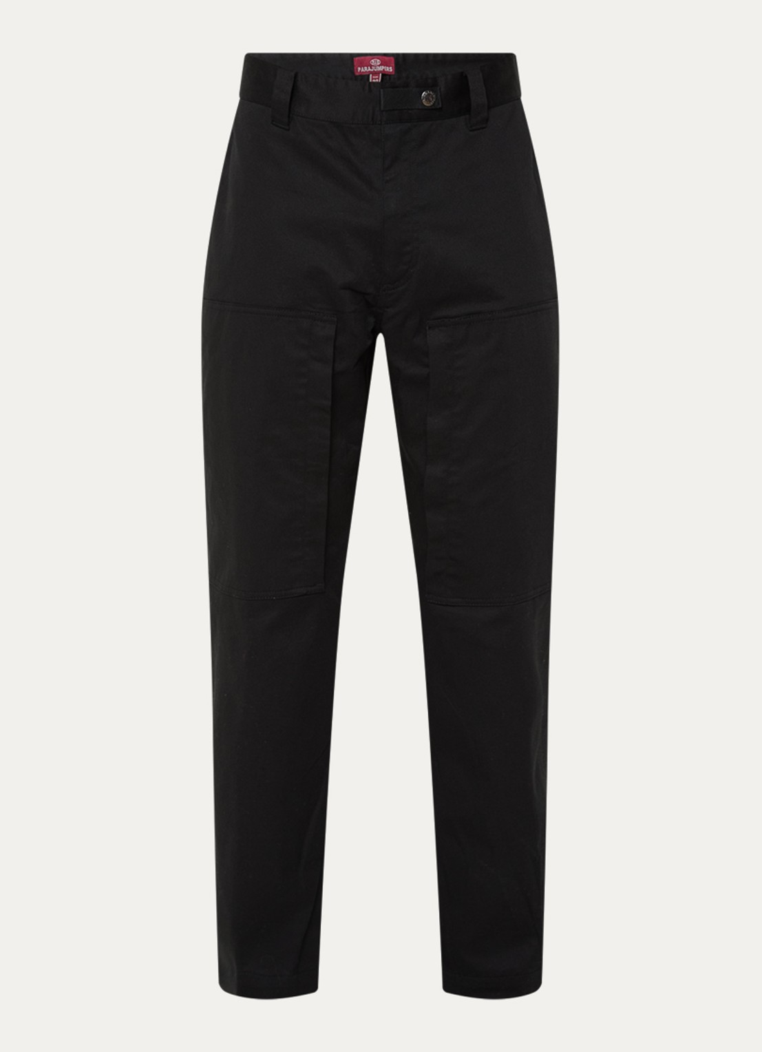 Parajumpers Bromo straight fit cargobroek met steekzakken - voorkant 4 zwart
