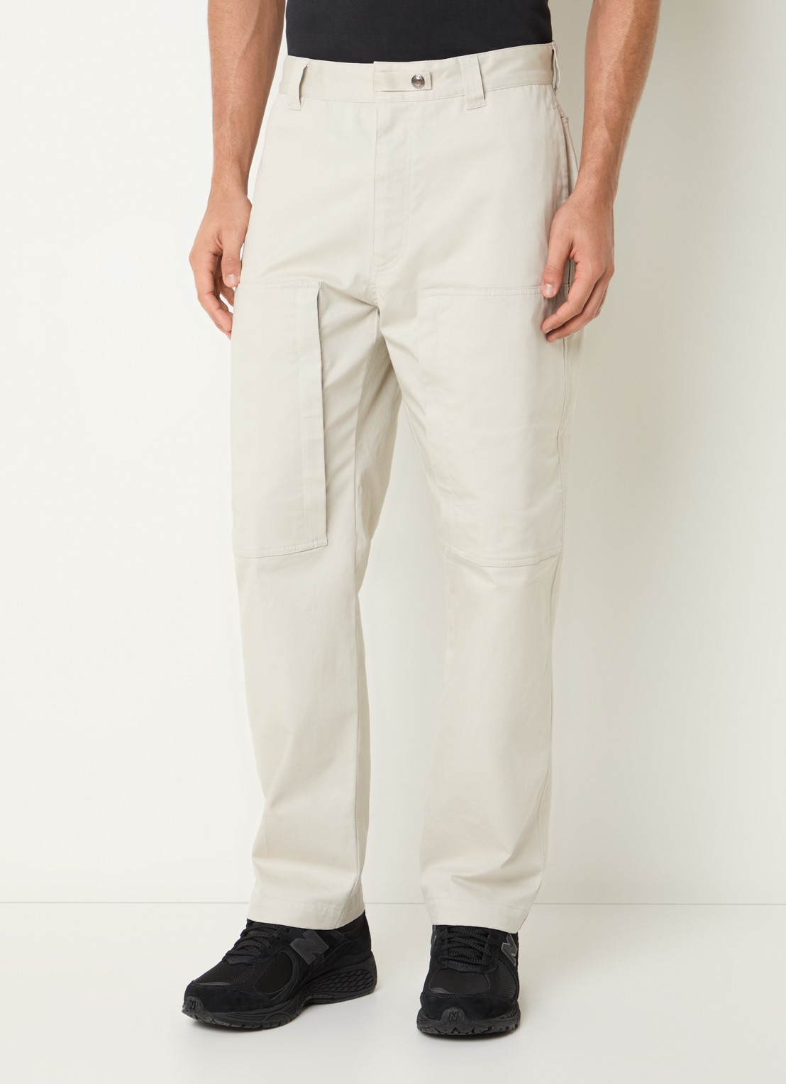 Parajumpers Bromo straight fit cargobroek met steekzakken - detail creme