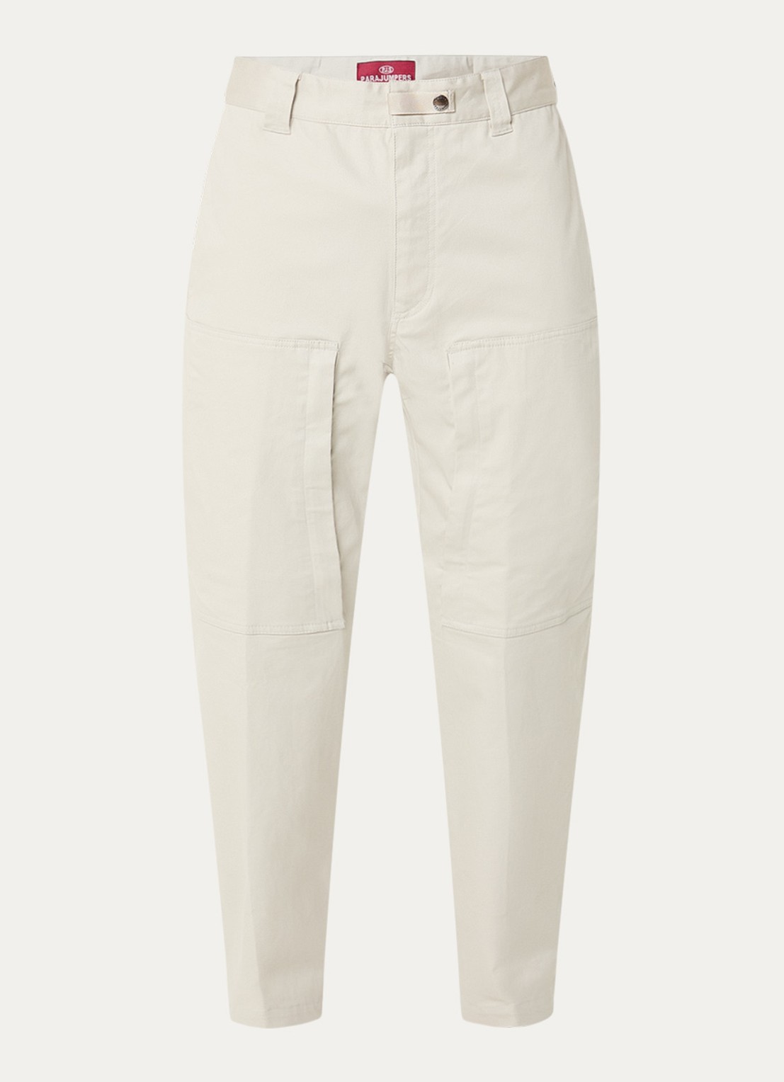 Parajumpers Bromo straight fit cargobroek met steekzakken - voorkant 3 creme
