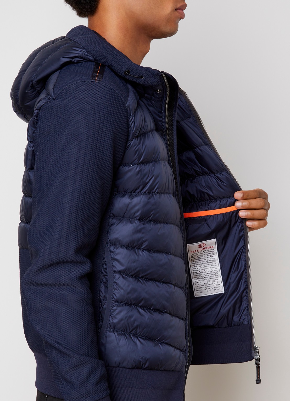 Parajumpers Buck jack met donsvulling en steekzakken - detail 4 donkerblauw