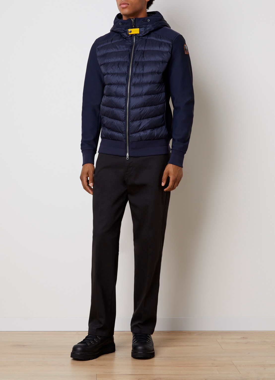 Parajumpers Buck jack met donsvulling en steekzakken - voorkant 2 donkerblauw