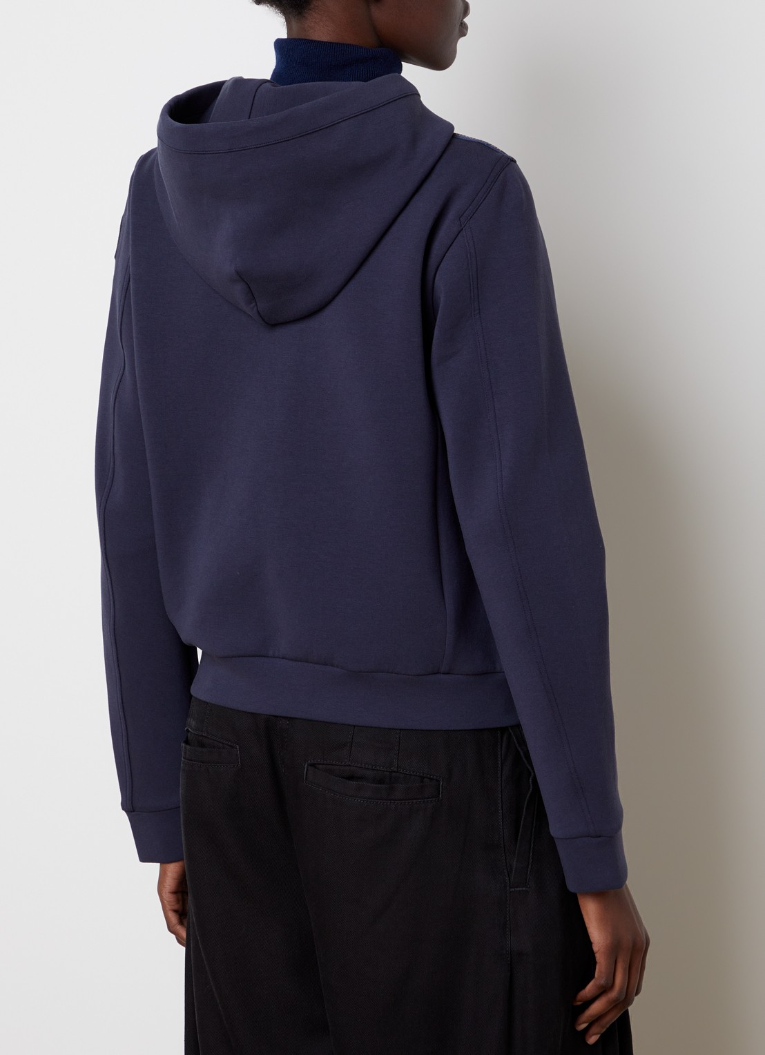 Parajumpers Caeli puffer jack met donsvulling en ritszakken - achterkant 3 indigo