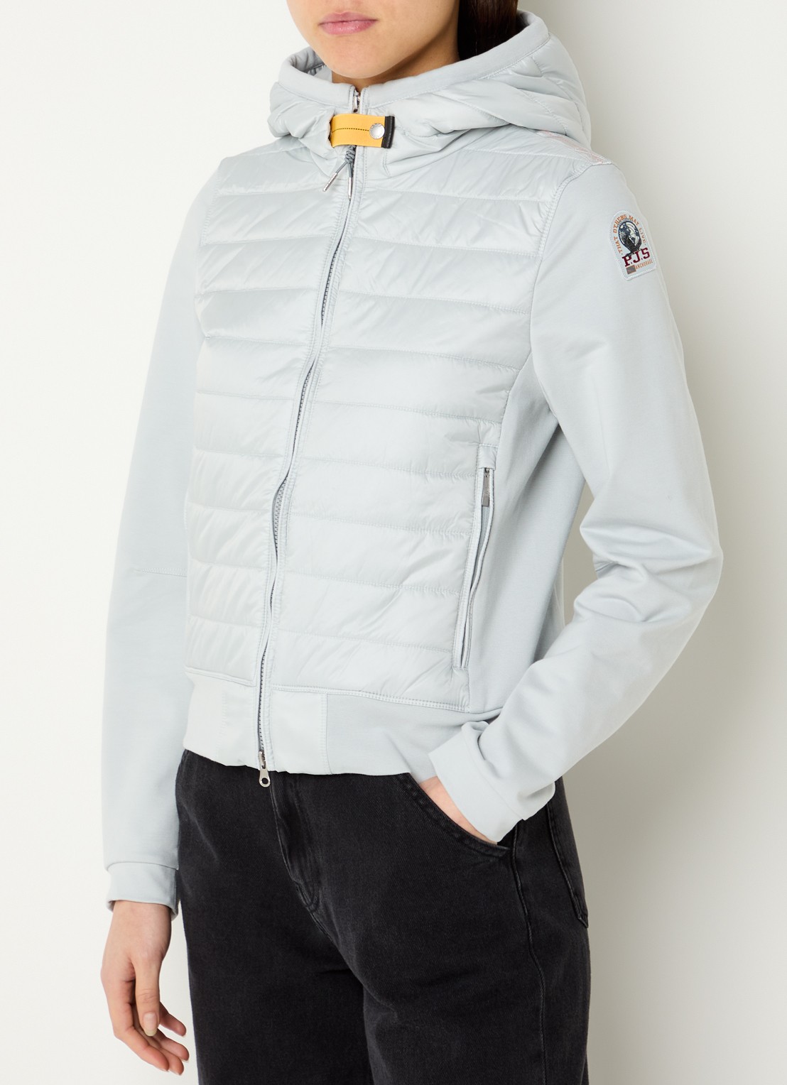 Parajumpers Caelie gewatteerd jack met capuchon - detail 4 wit