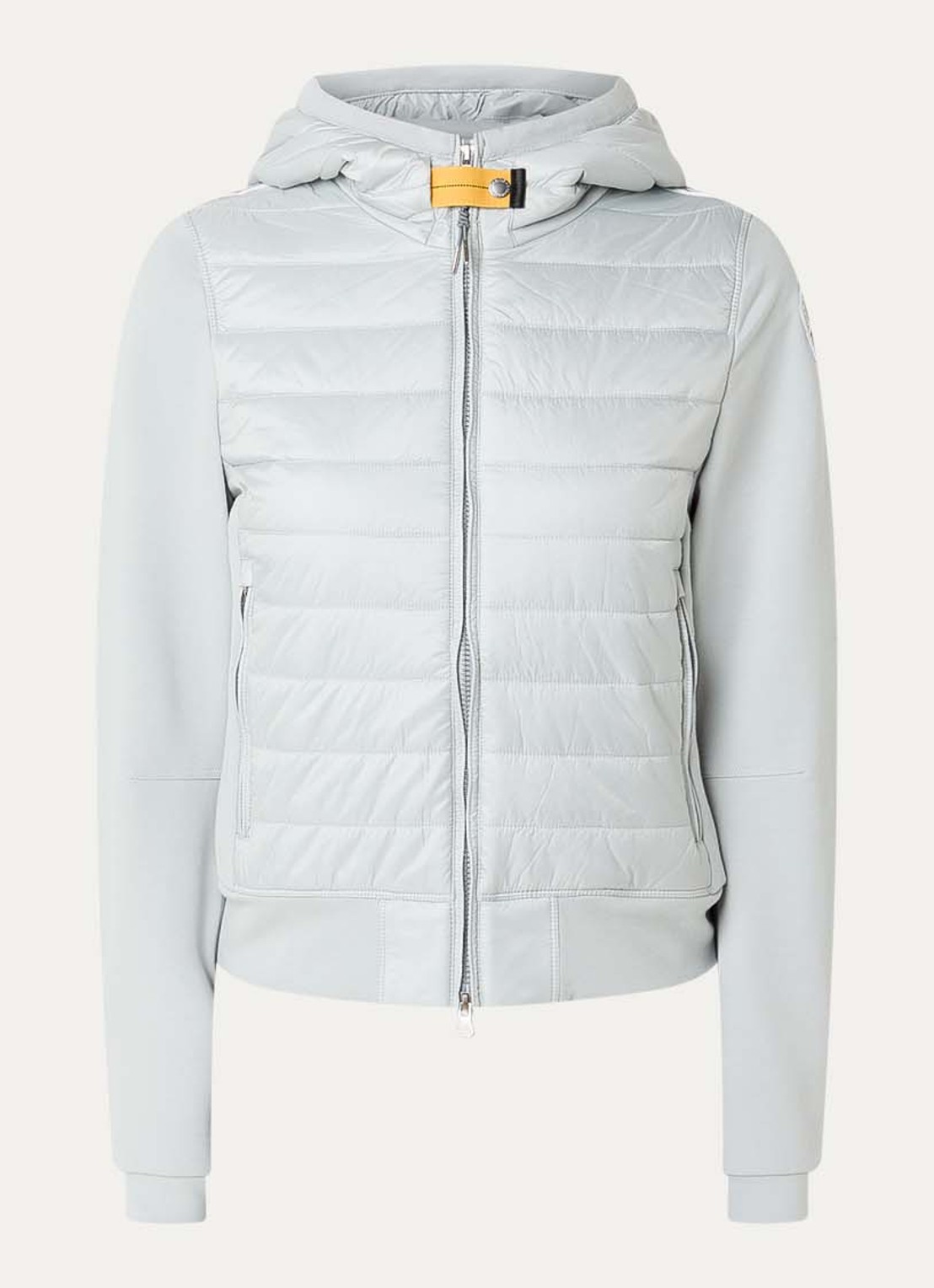 Parajumpers Caelie gewatteerd jack met capuchon - voorkant 2 wit