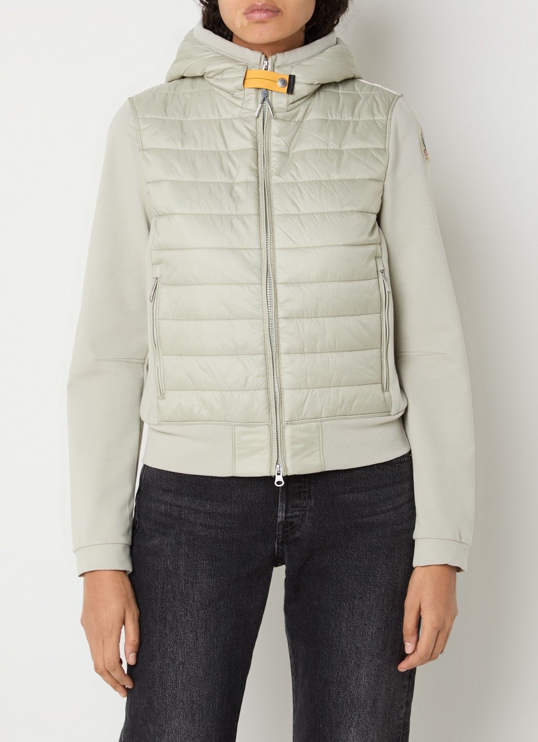 Parajumpers Caelie gewatteerd jack met capuchon - detail 4 groen