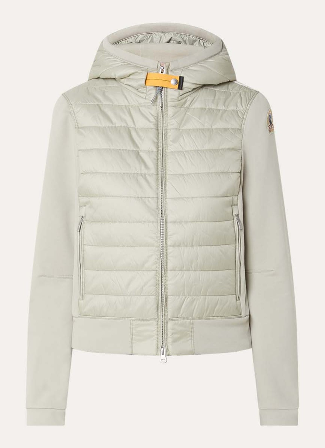 Parajumpers Caelie gewatteerd jack met capuchon - voorkant 2 groen