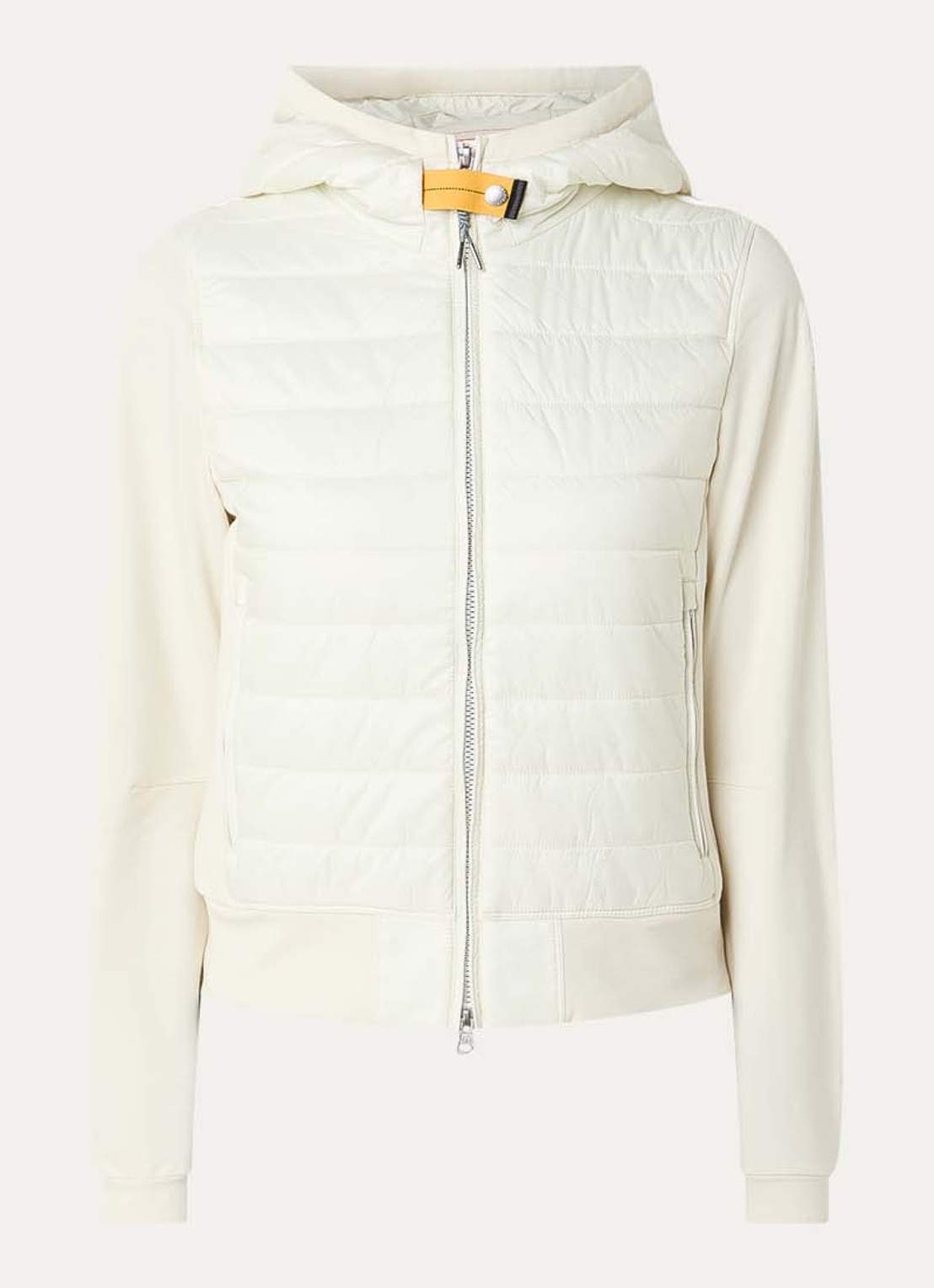 Parajumpers Caelie gewatteerd jack met capuchon - voorkant 2 lichtgroen