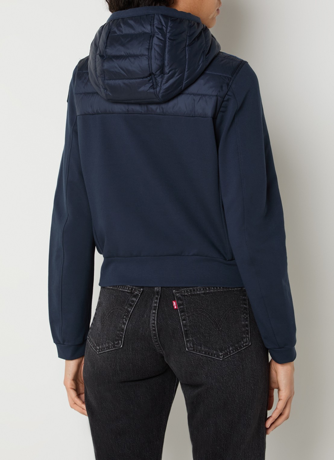 Parajumpers Caelie gewatteerd jack met capuchon - achterkant 4 donkerblauw