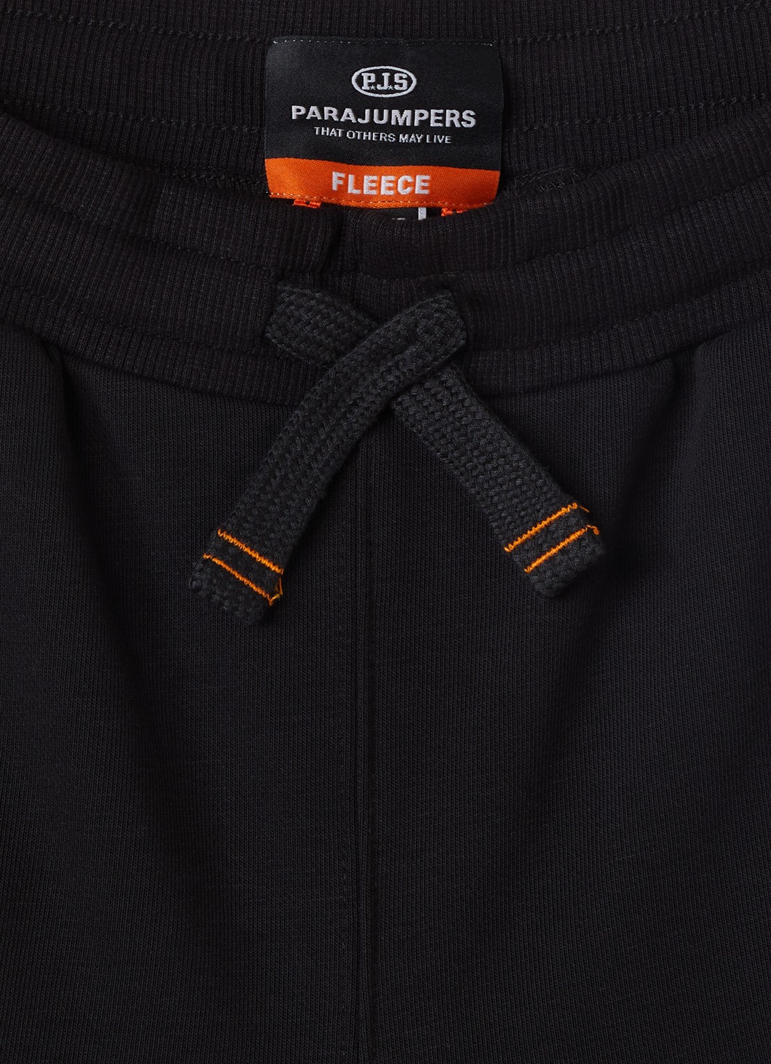 Parajumpers Cairo straight fit korte joggingbroek met logo - detail zwart