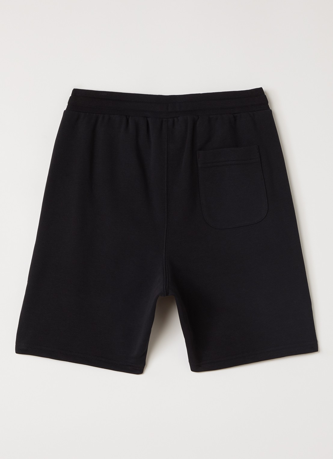 Parajumpers Cairo straight fit korte joggingbroek met logo - voorkant 3 zwart