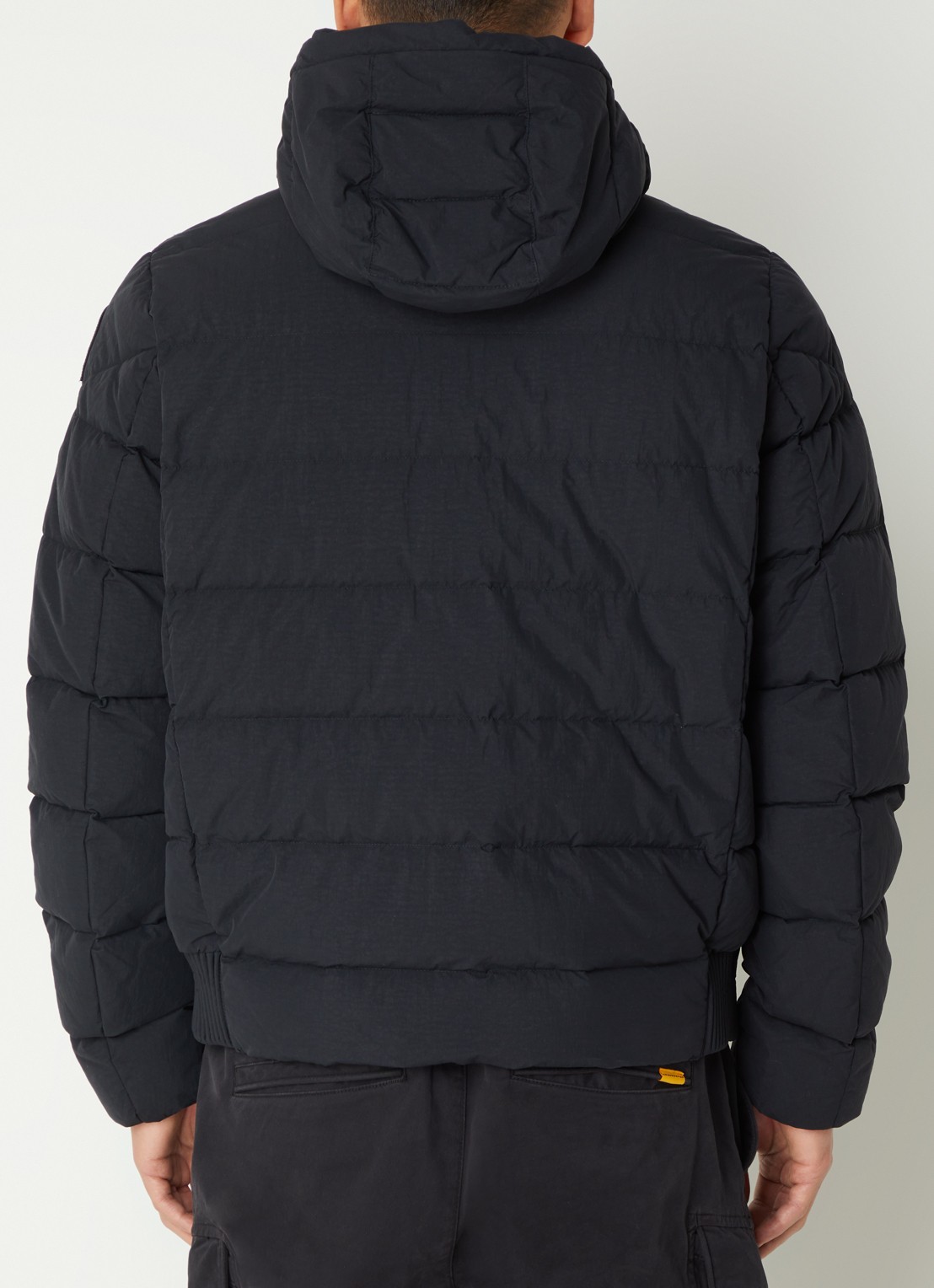 Parajumpers Cassian puffer jack met donsvulling en capuchon - achterkant 4 zwart