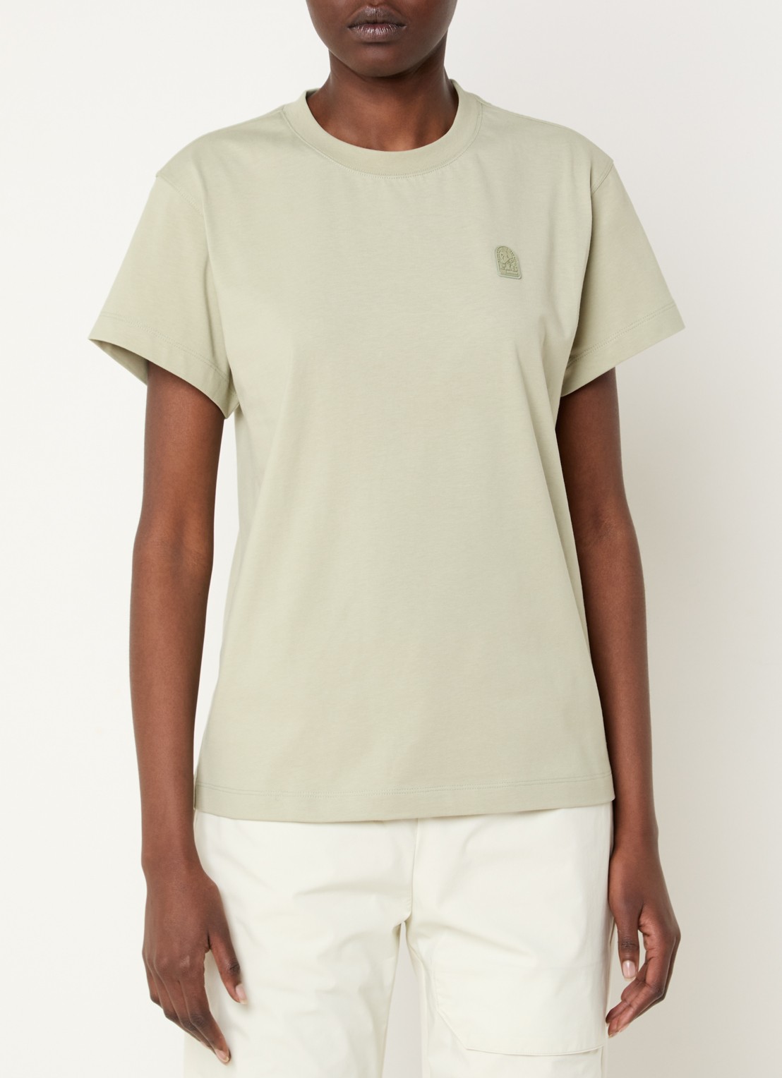 Parajumpers Chara T-shirt met logo - detail 4 lindegroen