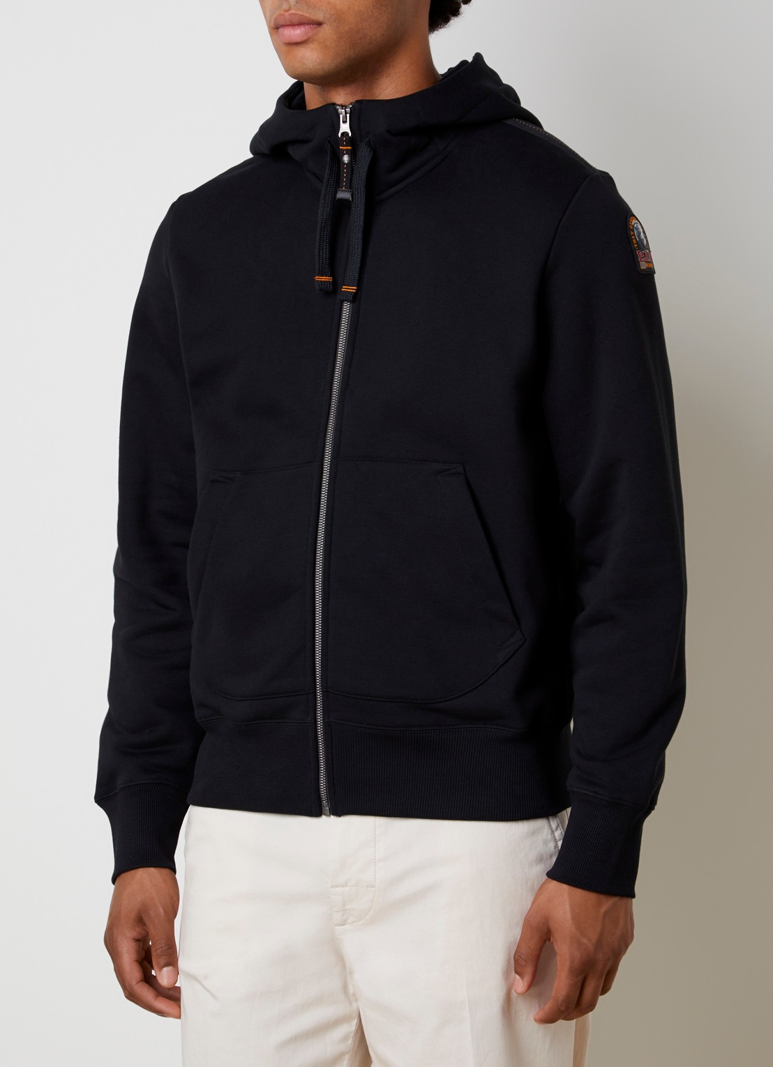 Parajumpers Charlie sweatvest met logoborduring - detail 4 zwart