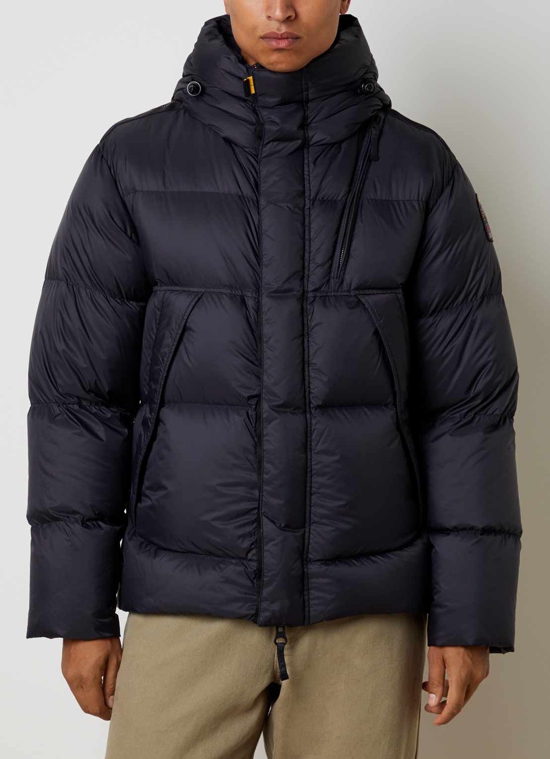 Parajumpers Cloud puffer jas met donsvulling en ritszakken - detail 4 zwart